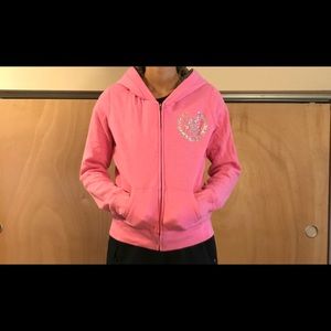 VS Pink hoodie with fur inside